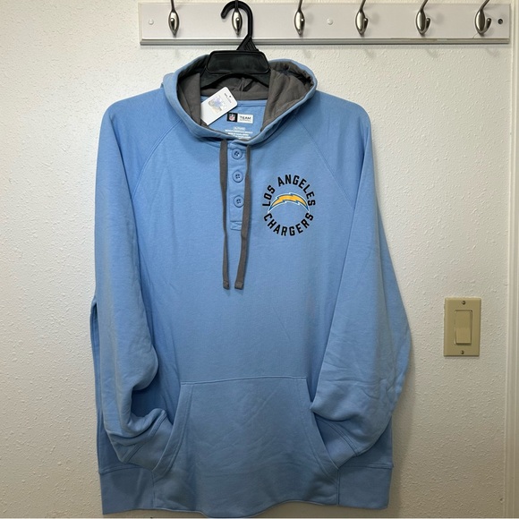 NFL Los Angeles Chargers Light Blue Pullover Brand New with Tag - Picture 2 of 7